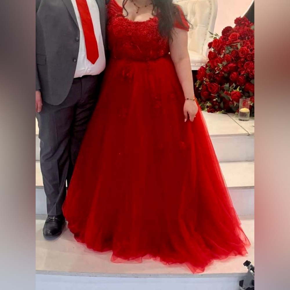 Elegant Red Gown